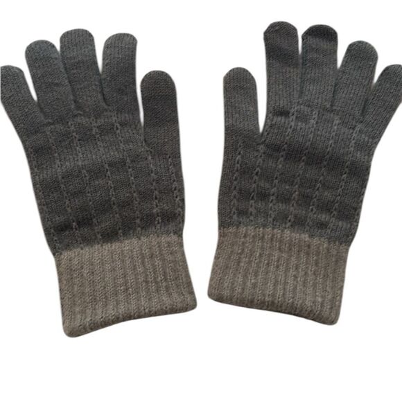 Alpaca blend Brown and lighter brown Gloves-super soft and warm - Picture 1 of 5